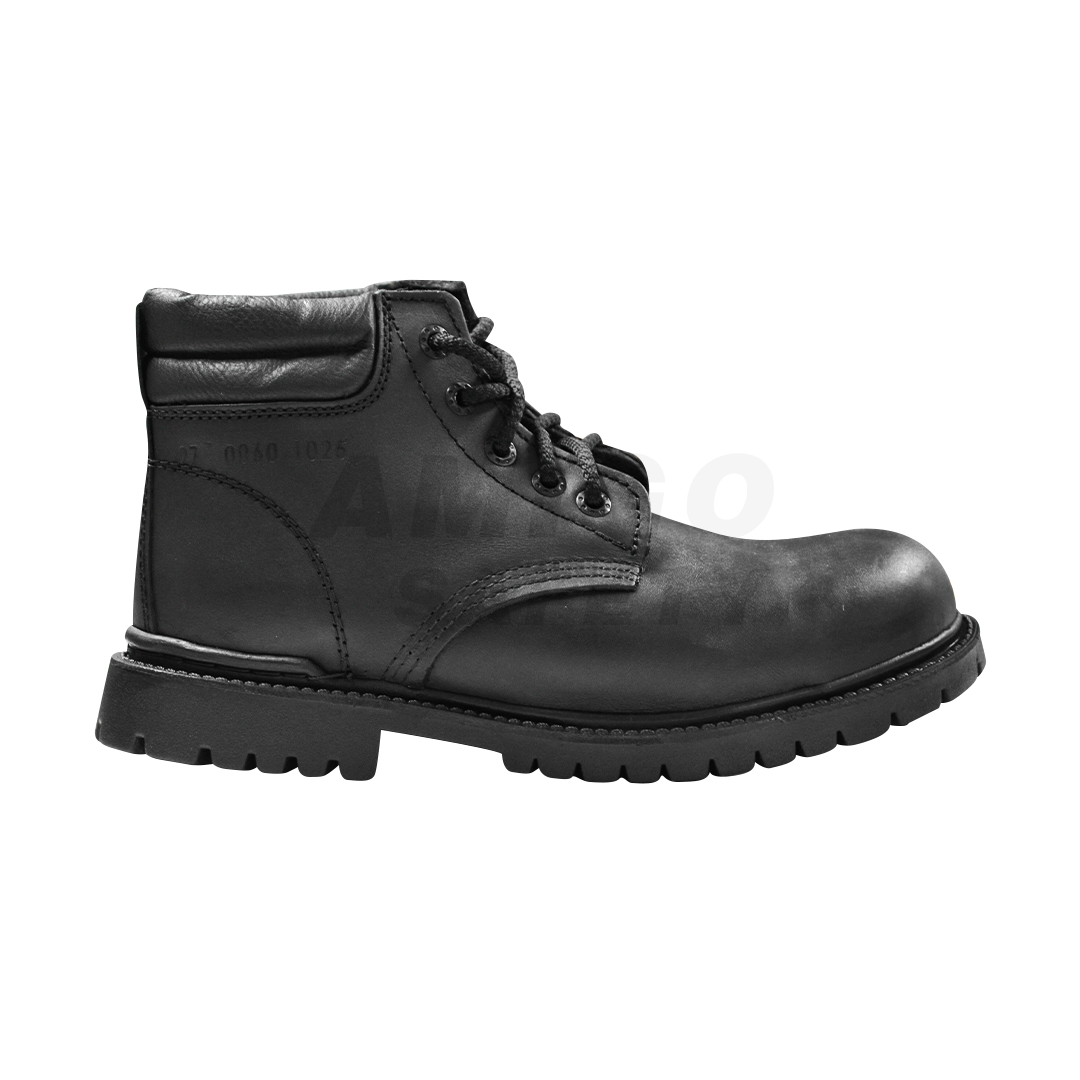 ZAPATO BORCEGUÍ CON CASCO DE ACERO JC SAFETY NEGRO JCS-0060